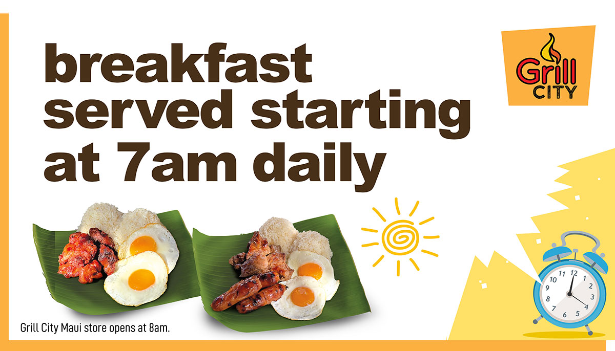 Breakfast served starting at 7am only.